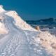 Colorado mountain snowfall accumulation