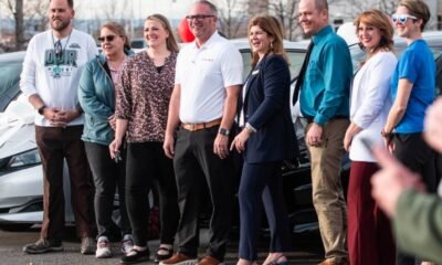 District 51 White Iced Celebration Nissan Leaf giveaway 2025