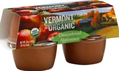 Vermont Village Organic Unsweetened Applesauce recall notice