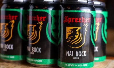 aluminum beer cans in brewery