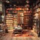 independent bookstore interior with bookshelves