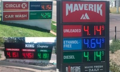Colorado gas station price sign