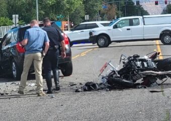 Grand Junction police accident scene