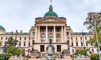 Indiana state capitol building exterior