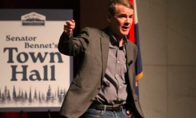 Senator Michael Bennet town hall protest