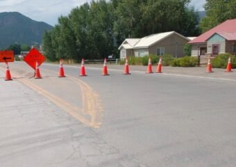 US Highway 6 road construction site