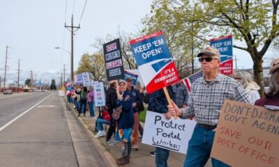 United States Postal Service protest signs