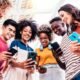 college students using social media on campus