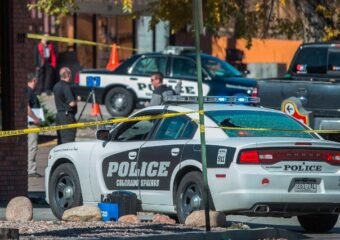 police car crime scene Colorado