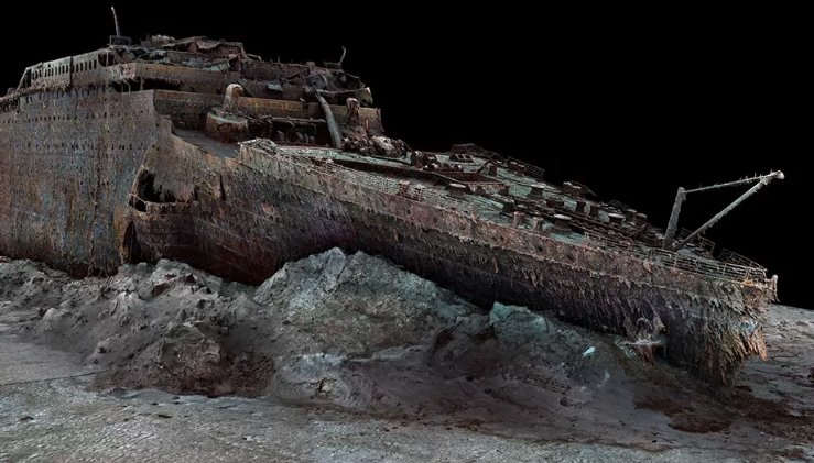 Titanic wreckage 3D model Atlantic Productions Magellan