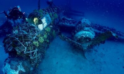 WWII bomber wreck Aegean Sea