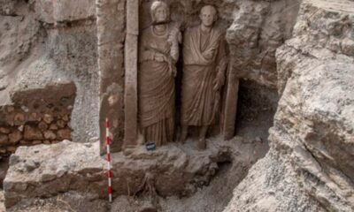 ancient Roman funerary relief Pompeii