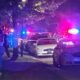 police car at night street fort wayne indiana