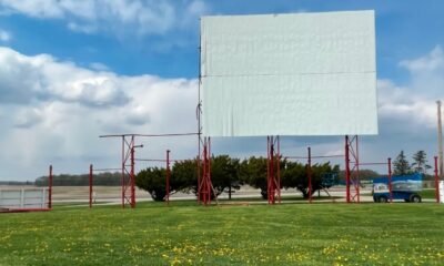 Auburn Garrett Drive-In 2025 reopening new screen Indiana drive-in theater storm recovery Julie Yarde