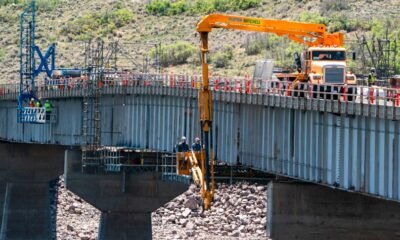 Blue Mesa Reservoir bridge, CDOT U.S. 50 bridge painting 2025,