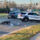 Fort Wayne motorcycle crash scene