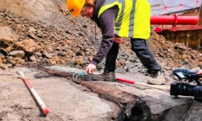 Leuven Roman pipe wooden water system archaeology Flanders Roman Empire infrastructure