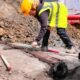 Leuven Roman pipe wooden water system archaeology Flanders Roman Empire infrastructure