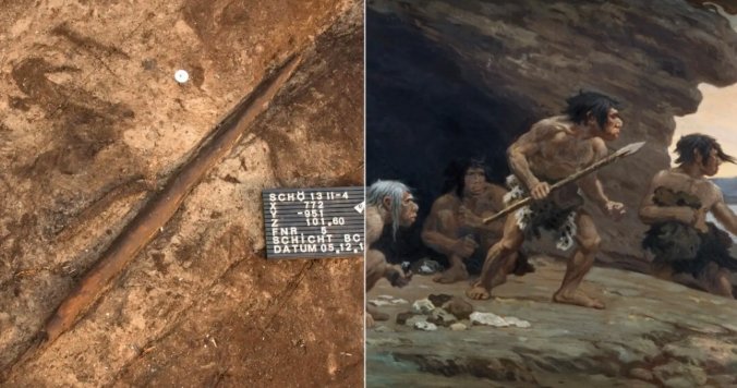 Schöningen spears Neanderthal hunting tools Germany archaeology 200000 years