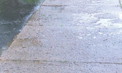 crumbling sidewalk slabs in Fort Wayne Indiana