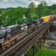 norfolk southern train sandusky river bridge ohio