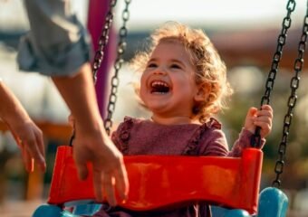 Fort Wayne Lakeside Park playground ribbon cutting,