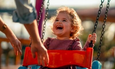 Fort Wayne Lakeside Park playground ribbon cutting,