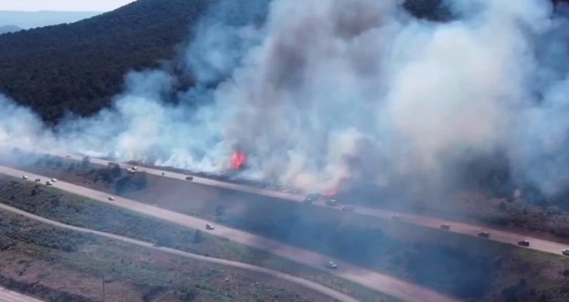 colorado interstate 70 eagle county fire closure 2025