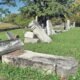 vandalized veteran grave markers lagrange county cemetery 2025