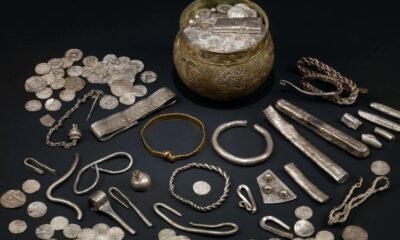 viking hoard schlei river germany pendant coins excavation wikimedia