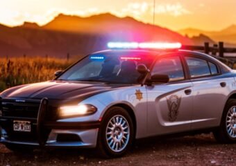 Colorado State Patrol car Highway 6 & 50