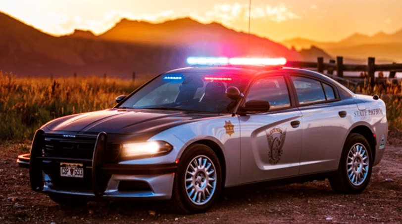 Colorado State Patrol car Highway 6 & 50