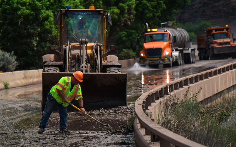 Rifle Colorado road construction