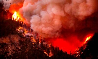 Western Colorado wildfire warning dry brush wind