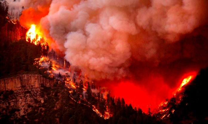 Western Colorado wildfire warning dry brush wind