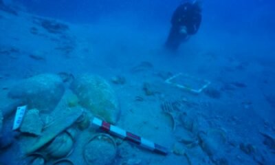 ancient shipwreck ceramics Turkey Adrasan underwater