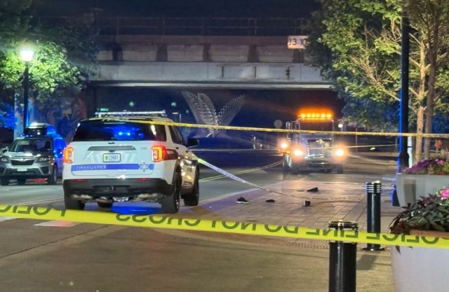 fort wayne downtown shooting police tape