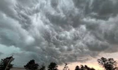 fort wayne july 2025 thunderstorm clouds skyline