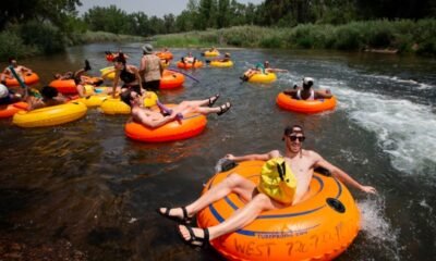people tubing Colorado River Grand Junction summer