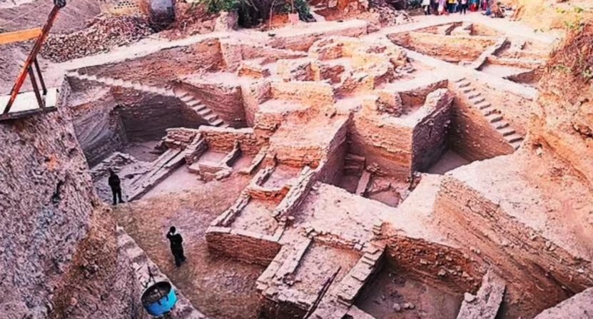 ancient archaeological dig