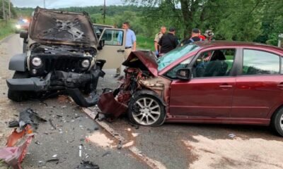 car crash scene