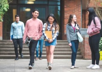 college students in city