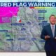 colorado red flag warning wildfire weather lightning wind