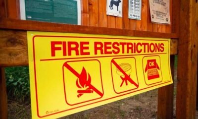 fire restrictions sign
