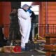 stabbing incident scene