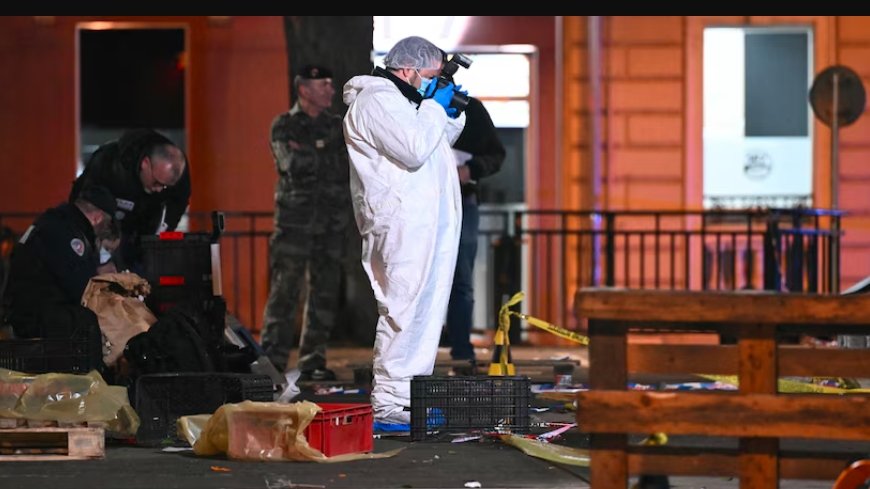 stabbing incident scene