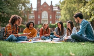university campus students