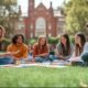 university campus students