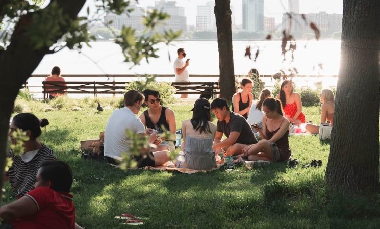 community gathering park