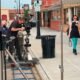 film crew in small town